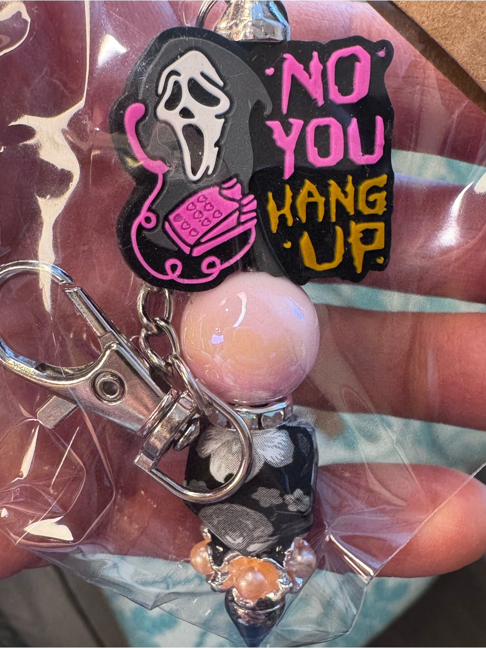 Scream You Hang Up Fancy Bling Keychain bag charm